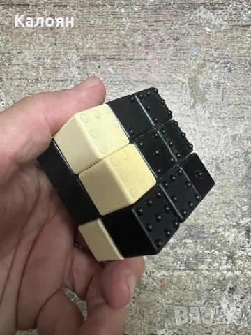 Рубик кубче тип зарчета в черно и бяло, снимка 2 - Други игри - 51112301