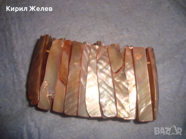 КРАСИВА СЕДЕФЕНА ЛЯТНА ГРИВНА ХЕНД МЕЙД БИЖУ КРАЛСКИ СЕДЕФ 6829, снимка 7 - Гривни - 37093637