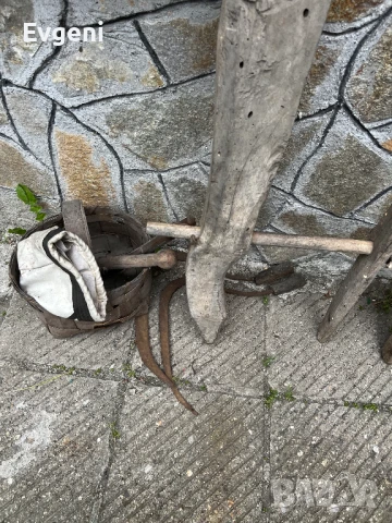 Стари дървени вили,лопата,сърп,кошница и плуг(хомот).., снимка 5 - Антикварни и старинни предмети - 50782937