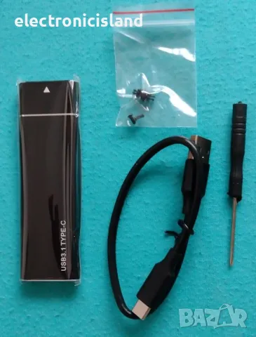 USB3.1 M.2 NvMe SATA SSD корпус към Type-C масивен алуминиев външен твърд диск, снимка 7 - Твърди дискове - 49014428