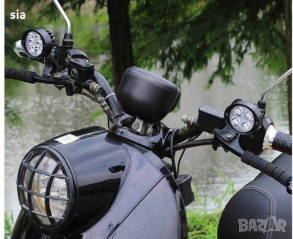 Комплект фар за мотоциклет , дневни светлини за мотор, 16W, бял, снимка 4 - Аксесоари и консумативи - 32116959