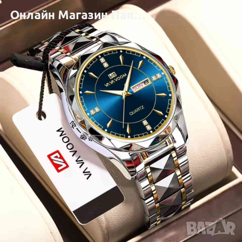 VA VA VOOM 2731 мъжки кварцов часовник с пълен календар