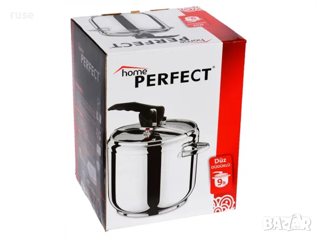 НОВА! Home Perfect тенджера под налягане за готвене 9л inox Турция