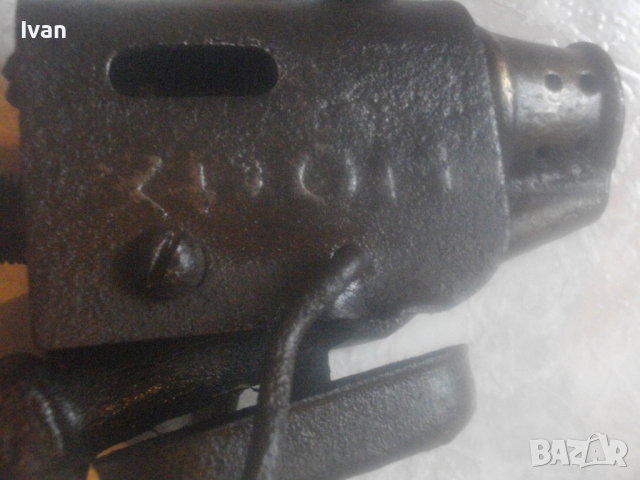 Бензинова Лампа Горелка Старо Качество НРБ-Завод "Хром"-Силистра-Отлично Състояние-Бронзова 43 см, снимка 9 - Други инструменти - 44682944