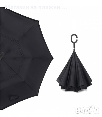 ЧАДЪР С ОБРАТНО ЗАТВАРЯНЕ И ОТВАРЯНЕ - код 2189, снимка 6 - Други - 34206341