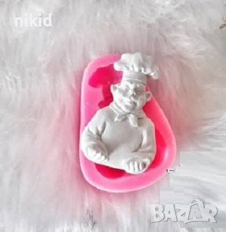 Готвач голям силиконов молд форма фондан гипс декор