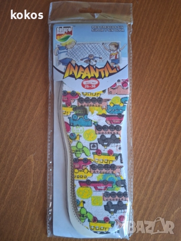 Детски стелки за обувки с принт 25-36 номер