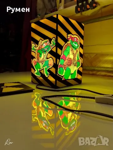 TMNT Лампа, снимка 4 - Настолни лампи - 48978807