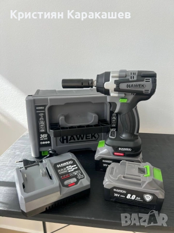 Гайковерт акумулаторен 36v 8 ah с 2 батерии, снимка 5 - Бормашини - 53883836