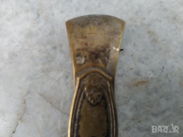 посребрена месингова щипка арт нуво, снимка 6 - Антикварни и старинни предмети - 37273786