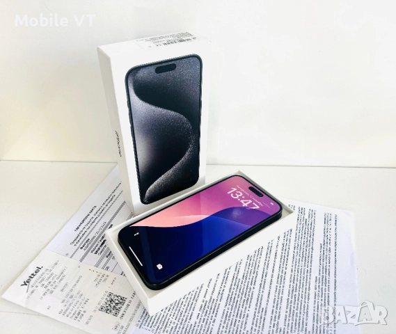 Като НОВ! iPhone 15 Pro Max 256GB Black Titanium ГАРАНЦИЯ!, снимка 2 - Apple iPhone - 52445414