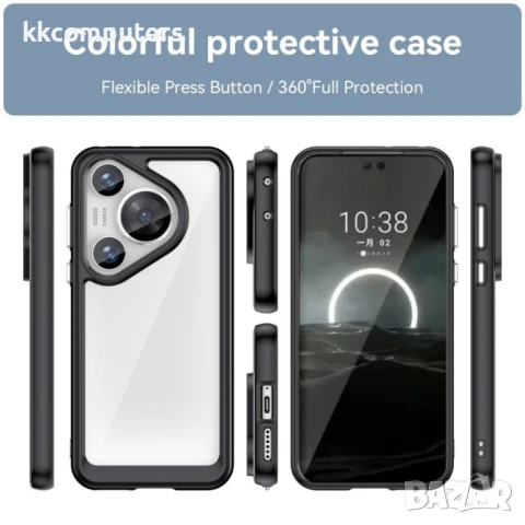 Huawei Pura 70 Pro / 70 Pro+ Силиконов Калъф Transparent TPU и Протектор, снимка 6 - Калъфи, кейсове - 51400760