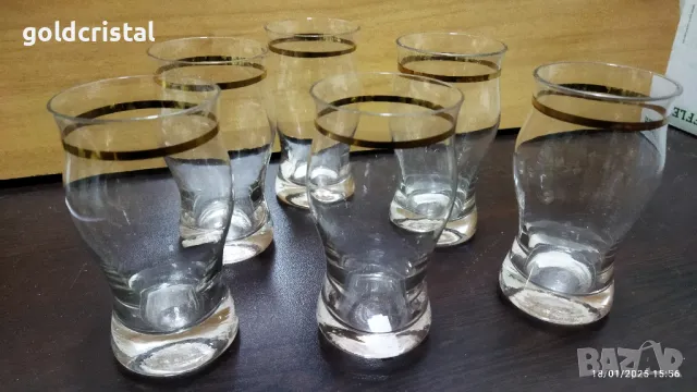 ретро стъклени чаши , снимка 3 - Антикварни и старинни предмети - 48734062