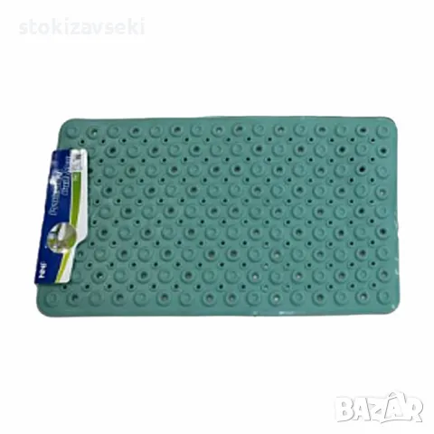Противоплъзгаща подложка за баня с вендузи и дренажни отвори, снимка 1