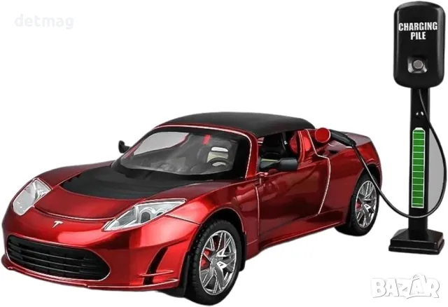 TESLA ROADSTER 1/24, снимка 3 - Колекции - 49357360