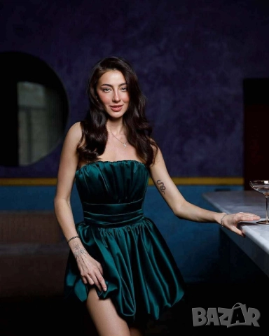 💚Официална кукленска рокля с ефектна бухнала кройка  