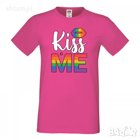  Мъжка тениска Kiss Me multicolor Прайд,Празник.Повод,Изненада, снимка 9 - Тениски - 37102936