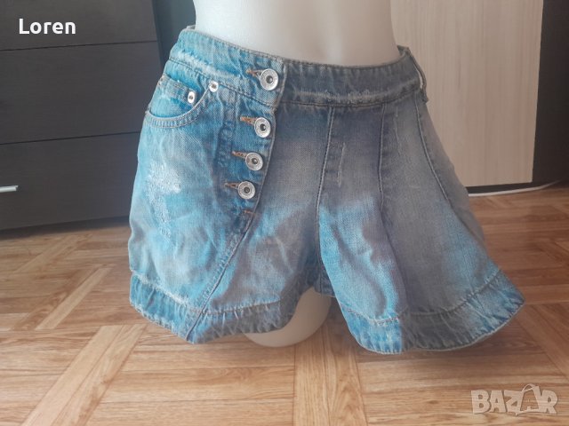 💙🌸Rossodisera🌸💙Италианска бутикова дънкова мини поличка уникат много интересен модел