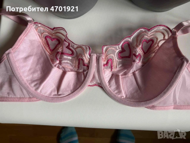 Дамски розов сутиен с дантела, снимка 7 - Бельо - 53136549