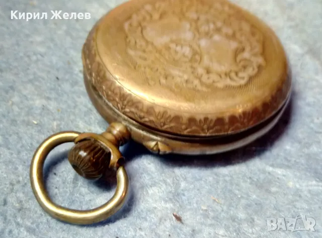 Стар СРЕБЪРЕН ДЖОБЕН ЧАСОВНИК СРЕБРО 800 с ПОЗЛАТА 6 РУБИНА РЕТРО ОРНАМЕНТИРАН 48858, снимка 11 - Антикварни и старинни предмети - 48006248