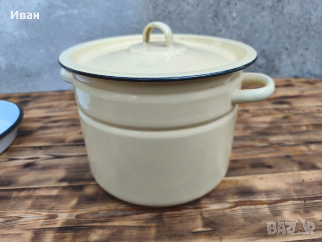 Руска емайлирана Тенджера СССР , снимка 3 - Съдове за готвене - 54117670