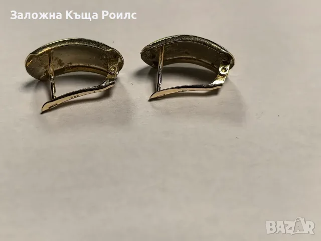 Дамски златни обеци 14К 585, 2.40 гр., снимка 3 - Обеци - 56239666