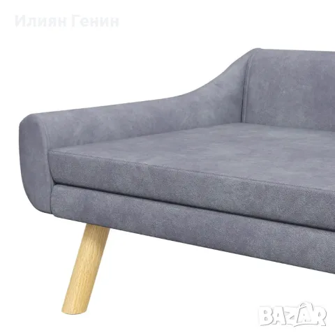 Диван за кучета PawHut Pet Sofa, скандинавски дизайн, сваляща се тапицерия, кадифен вид, снимка 4 - За кучета - 50404383