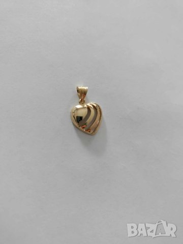 нова златна висулка сърце 49572-5, снимка 1 - Колиета, медальони, синджири - 42441078