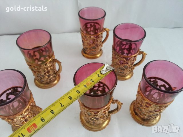 Чаши за ракия италия, снимка 3 - Антикварни и старинни предмети - 33818275