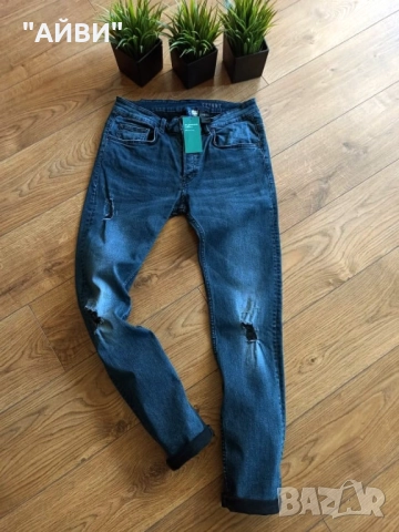 DIVIDED мъжки еластични дънки, снимка 4 - Дънки - 52433028