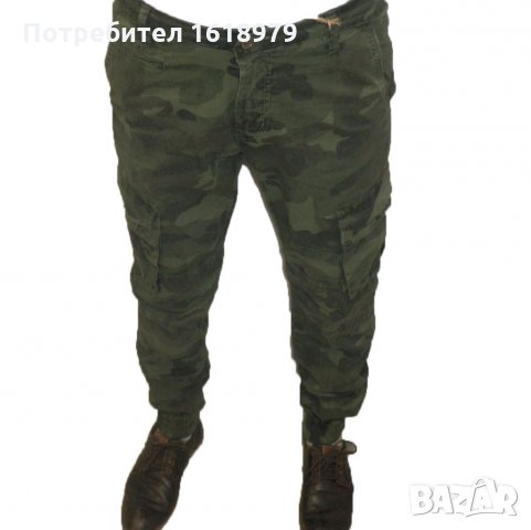 Панталон със странични джобове и ластик на глезена, снимка 2 - Панталони - 31905091