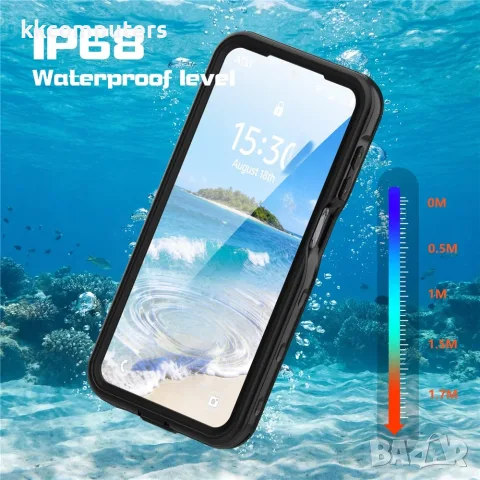 REDPEPPER A Series за Samsung Galaxy A27 5G IP68 Водоустойчив Удароустойчив PC TPU PET Калъф – Черен, снимка 5 - Калъфи, кейсове - 55852189