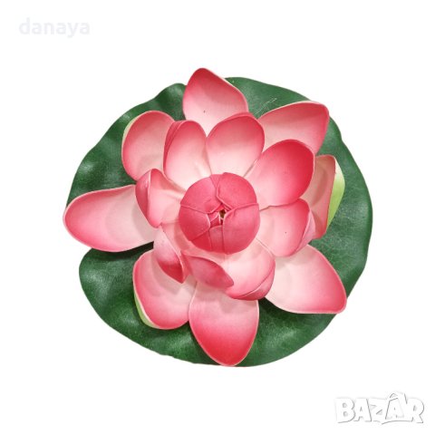 3993 Изкуствена водна лилия за езерце декорация за градината, 14 см, снимка 7 - Декорация за дома - 42137867