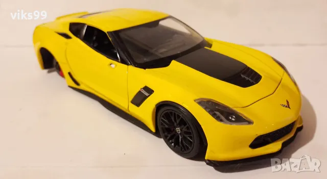 Chevrolet Corvette Z06 2017, WELLY, 1:24, снимка 6 - Колекции - 47632889