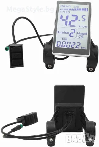 M5 LCD Премиум Дисплей за Електрически Велосипеди и Скутери (5-Pin, 24V-60V), снимка 3 - Аксесоари за велосипеди - 55960529