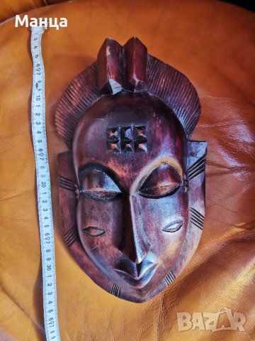 Африканска маска Бауле, снимка 5 - Антикварни и старинни предмети - 39958948