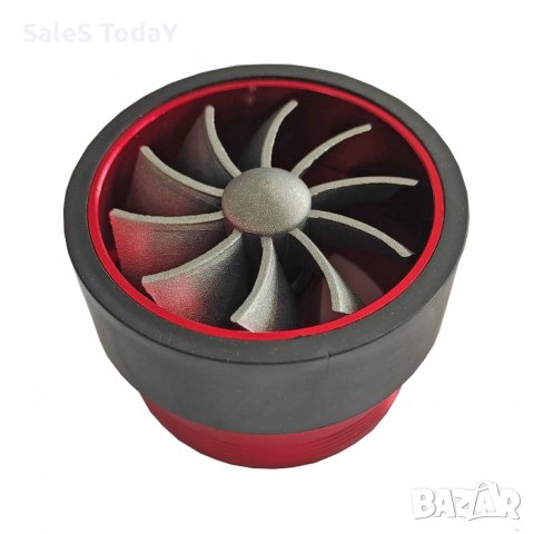 Турбо вентилатор за въздуховод, червен