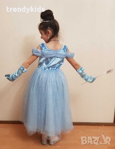 Приказна рокля на Пепеляшка и Ледената кралица, снимка 8 - Детски рокли и поли - 30288977