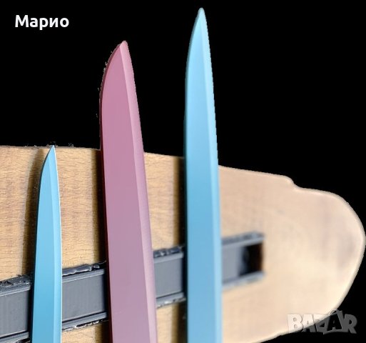 Ръчно изработена букова магнитна поставка (Стойка) за ножове за стена , снимка 7 - Аксесоари за кухня - 42275359