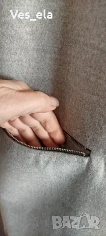 Boohoo сиво дълго отворено сако, снимка 5 - Сака - 49602144