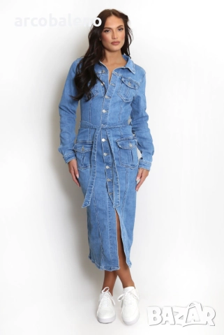 Дамска дънкова рокля, снимка 2 - Рокли - 52201916