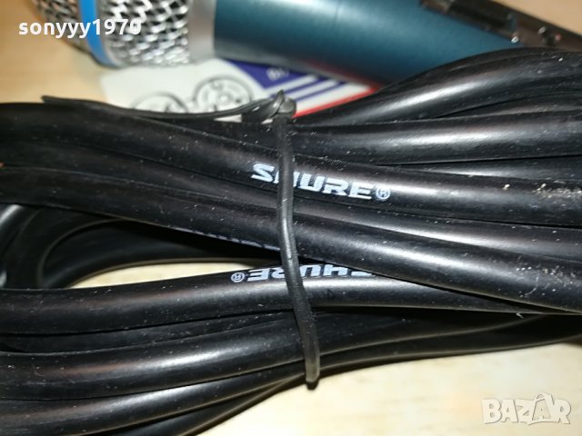 shure mic+shure кабел с жак и букса-внос швеицария, снимка 10 - Микрофони - 29672601