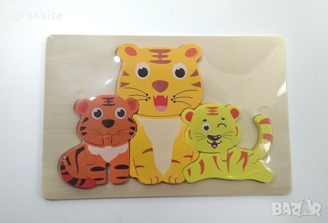 8 модела дървени пъзели на животни , снимка 10 - Образователни игри - 42862928