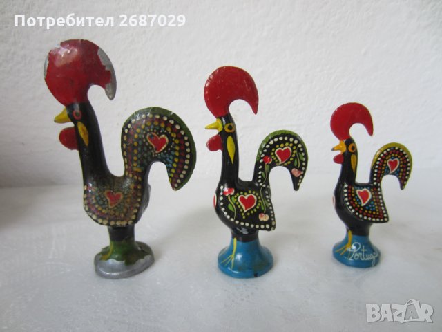 петел петли, Португалия фигура, метал, метални, дървени петел солница пано, снимка 2 - Други ценни предмети - 31623044
