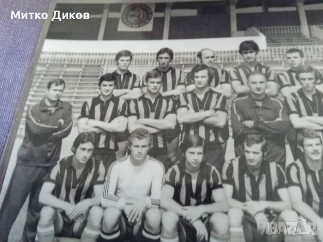 Локомотив София футбол-1975г-снимка ламинирана 185х132мм, снимка 4 - Футбол - 38456266