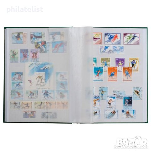 Leuchtturm - албум за марки Basic 16 бели листа / 32 страници формат А5 черен, снимка 2 - Филателия - 42692022