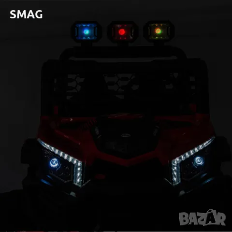 Електрическо превозно средство Off Road Jeep двуместен с 12V фарове S_1243927, снимка 5 - Други - 48068035