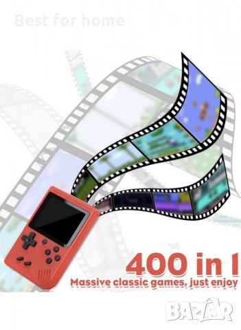 Ретро гейм конзола с ТВ връзка Fivejoy Retro Game Console 400 вградени игри, снимка 2 - Други игри и конзоли - 37377522
