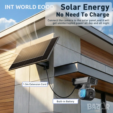 LS VISION 10MP AOV Соларна 4G Kамера 12X оптичен зуум HiEasy APP, снимка 2 - Друга електроника - 53927536