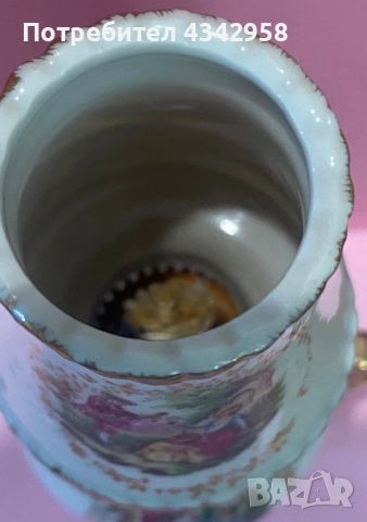 Миниатюрна маслена лампа.1960 те. Германия , снимка 5 - Антикварни и старинни предмети - 52429044